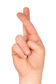 crossed fingers